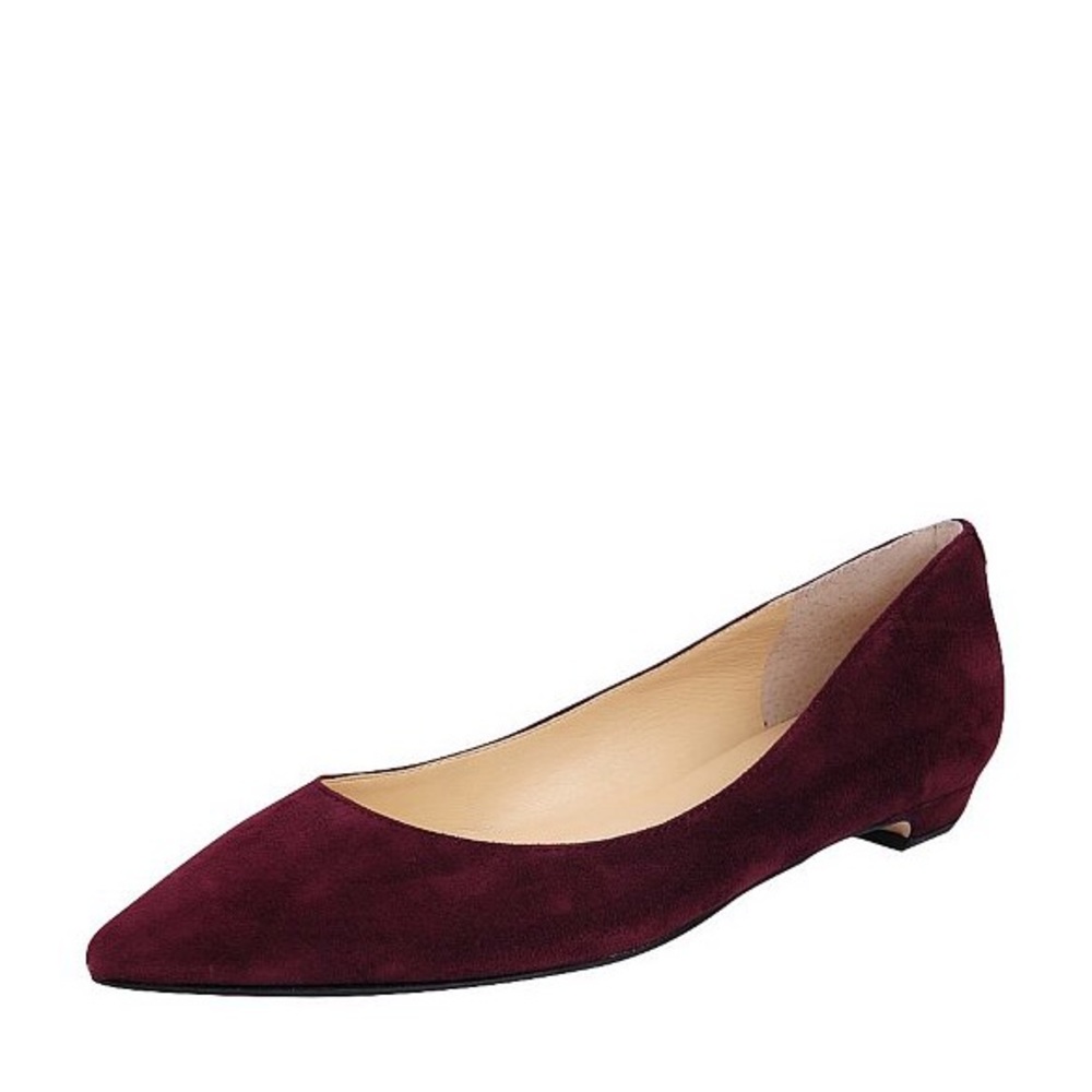 Ivanka Trump red/burgundy Suede Flats
